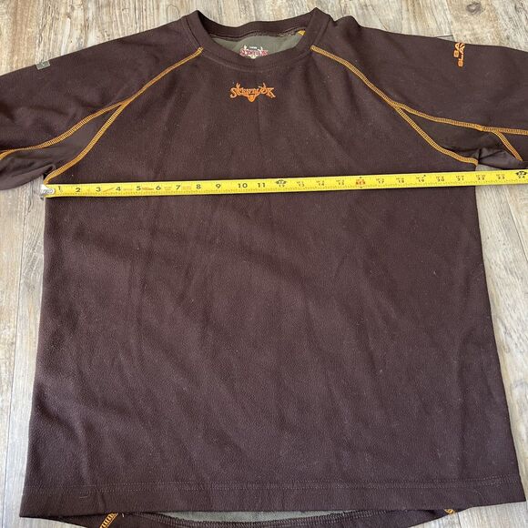 Scentlok Hunting Shirt Fleece Men's Large Brown Orange Y2K Vintage Streetwear - Picture 6 of 6